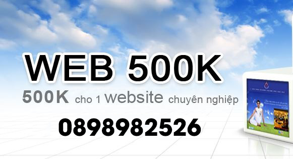 Thiết kế web 500k